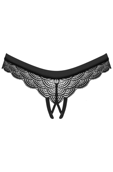 Obsessive Chemeris Crotchless Panties - Kelnaitės su atvira virkštele 3