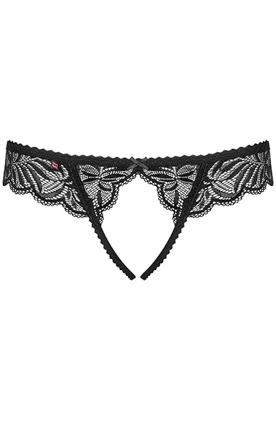 Obsessive Contica Crotchless Thong - Kelnaitės be tarpkojinės kelnaitės 4