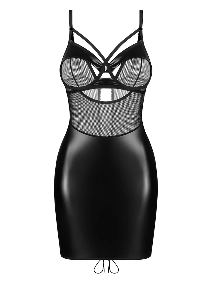 Obsessive Dominna Chemise & Thong Black - Chemise & Babydoll 3 [full]