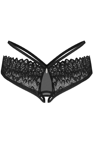 Obsessive Donarella Crotchless Panties - Kelnaitės su atvira virkštele 4