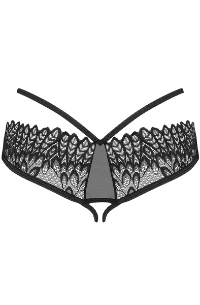 Obsessive Donarella Crotchless Panties - Kelnaitės su atvira virkštele 5