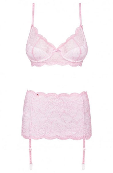 Obsessive Girlly 3-pcs Set - Seksualus apatinis trikotažas 3