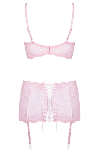 Obsessive Girlly 3-pcs Set - Seksualus apatinis trikotažas 4