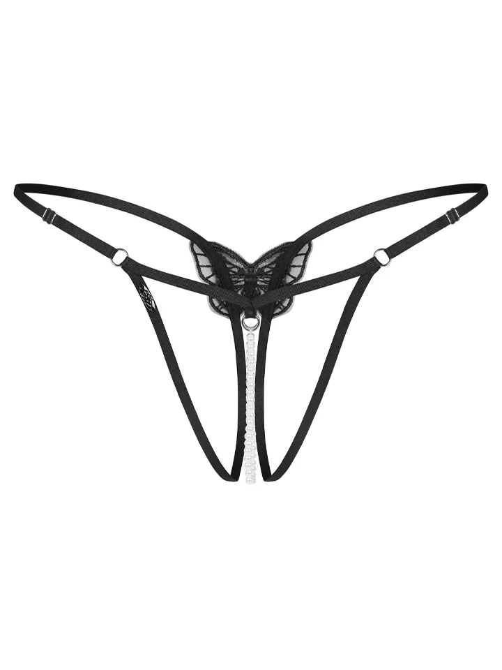 Obsessive Isseme Crotchless Thong - Kelnaitės be tarpkojinės kelnaitės 3 [full]
