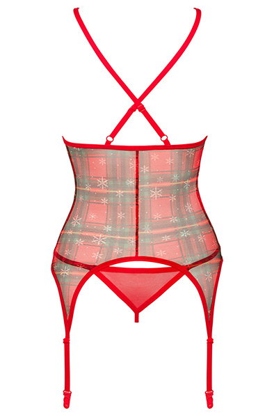 Obsessive Jollymore Corset Red - „Corset & Thong“ 4