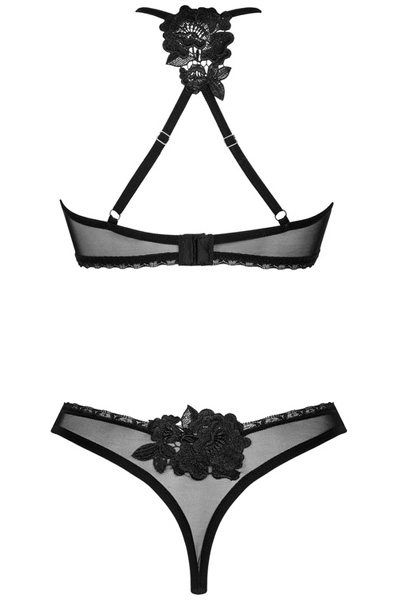 Obsessive Latinesa 2-pcs Set Black - Liemenėlės ir Liemenėlių rinkinys 4