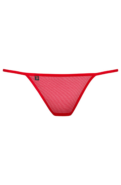 Obsessive Luiza Thong Red - Nėrinių kelnaitės 4