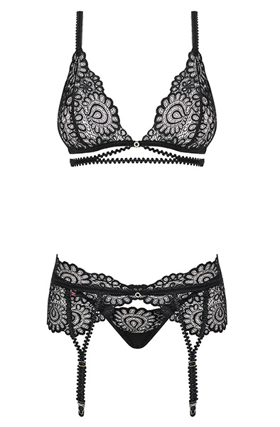 Obsessive Mixty 3-pcs Set - Seksualus apatinis trikotažas 3