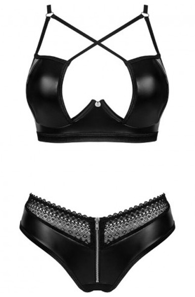 Obsessive Norides 2-pcs Set Black - Liemenėlės ir Liemenėlių rinkinys 5
