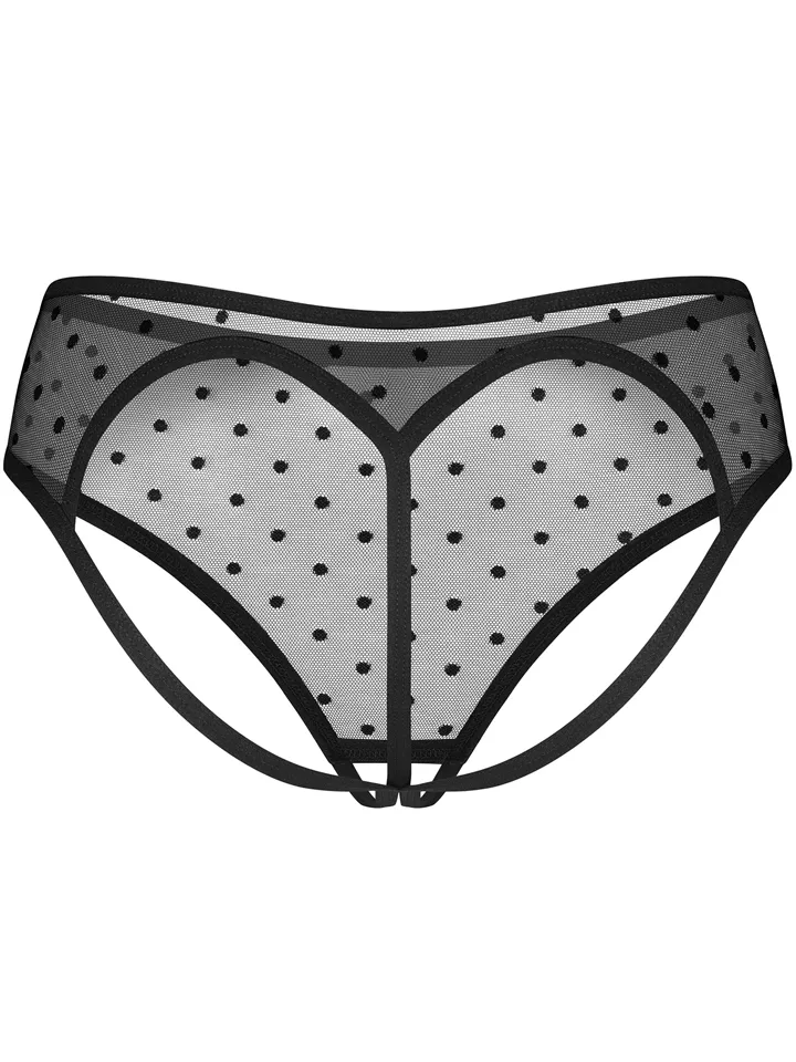 Obsessive Nuites Crotchless Panties - Kelnaitės su atvira virkštele 3