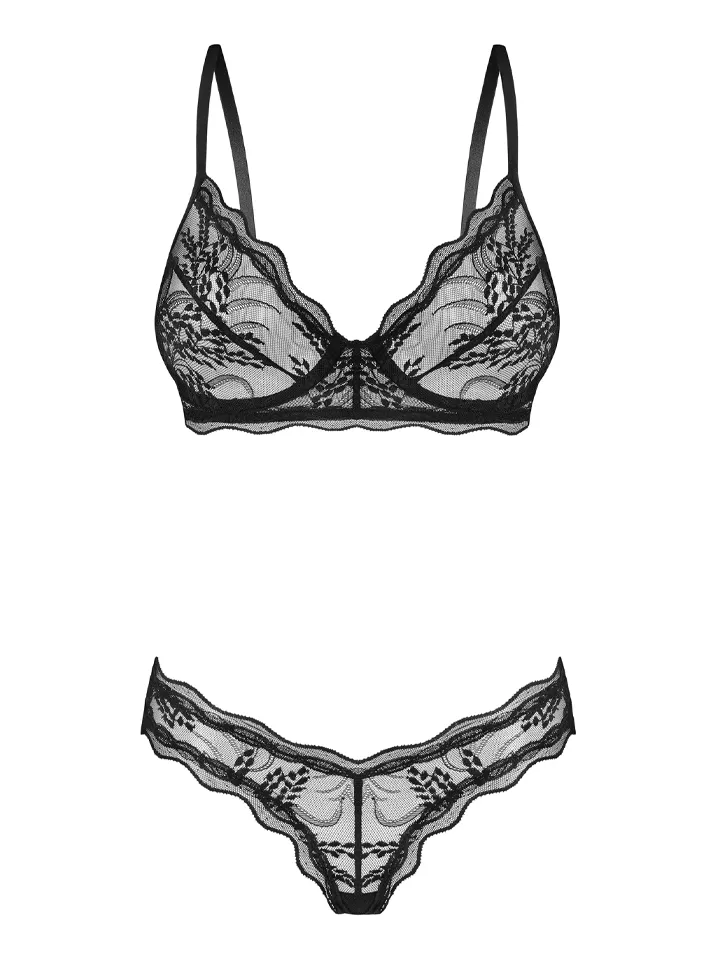 Obsessive Perisia 2-pcs Set Black - Underklädesset 4 [full]