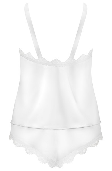 Obsessive Prima Neve Top & Panty White - Seksualus apatinis trikotažas 4
