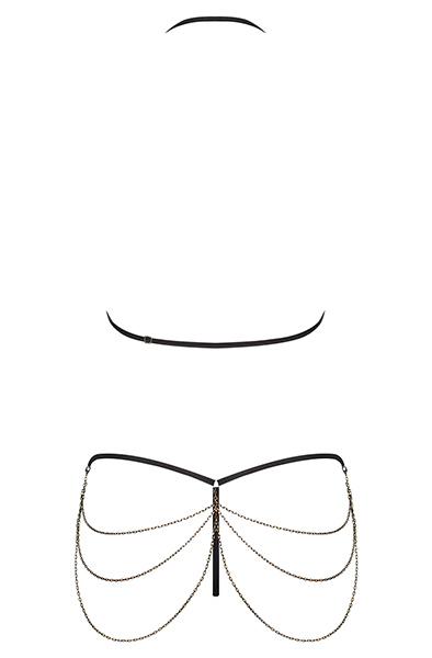 Obsessive Redella 2-pcs Set Black - Seksualus apatinis trikotažas 4