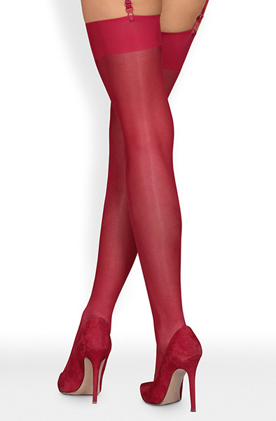 Obsessive S800 Stockings Maroon - Nebuvaučiai 2