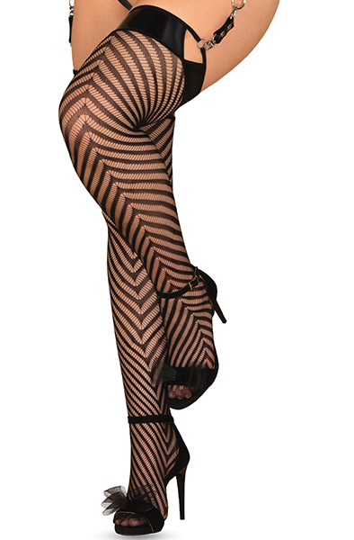 Obsessive S818 Stockings Black - Nebuvaučiai 2