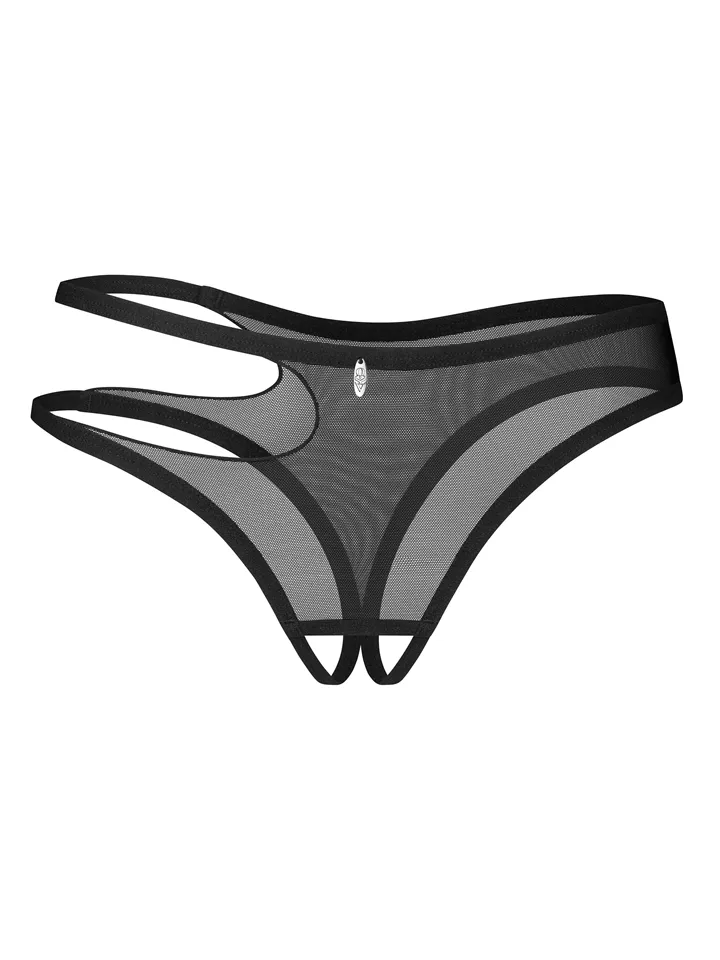 Obsessive Saturis Crotchless Thong - Kelnaitės be tarpkojinės kelnaitės 3 [full]