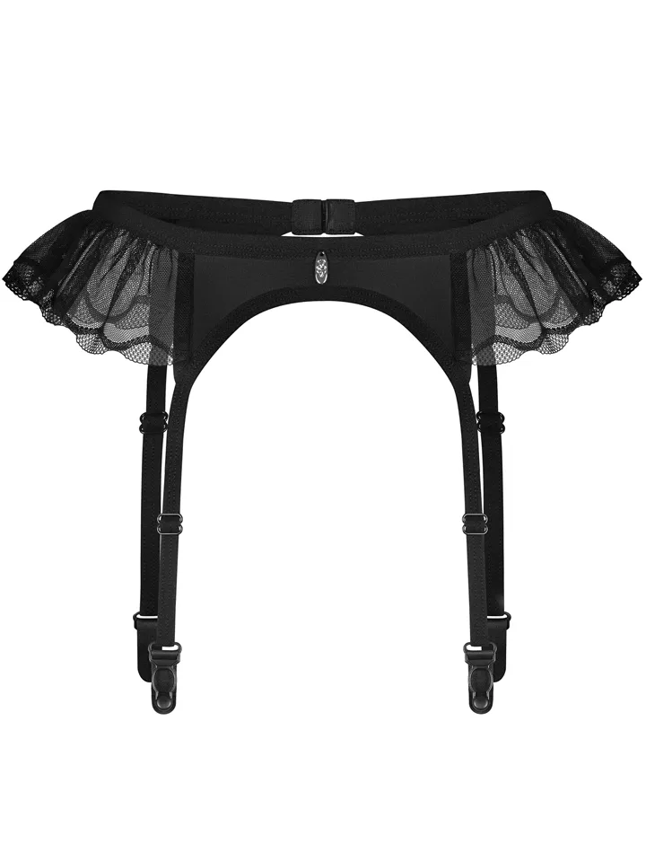 Obsessive Stelisa Garter Belt Black - Keliaraiščio diržo laikiklis 4