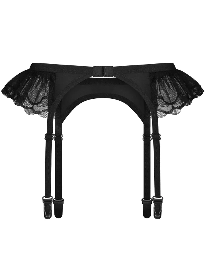Obsessive Stelisa Garter Belt Black - Keliaraiščio diržo laikiklis 5