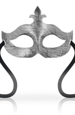 Ohmama Masks Fleur De Lis Eyemask Silver - Kaukė 1