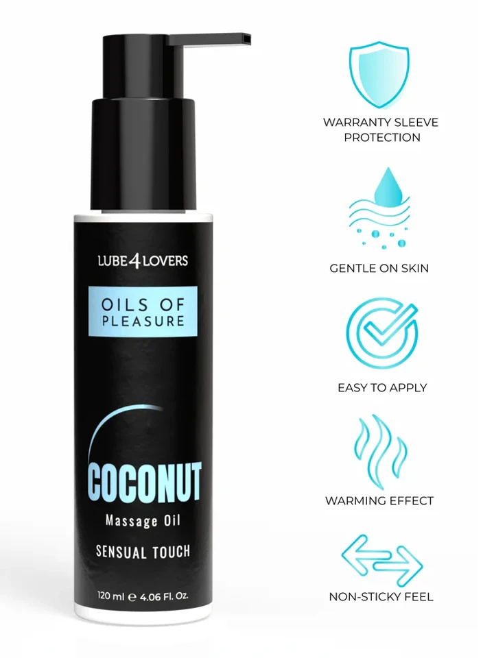Oils Of Pleasure Coconut Massage Oil 120 ml - Kokosų masažo aliejus 2 [full]