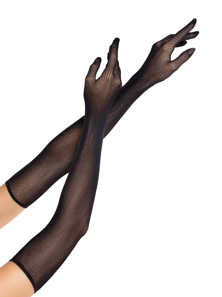 Opera Length Fishnet Gloves - Pirštinės 1 [full]