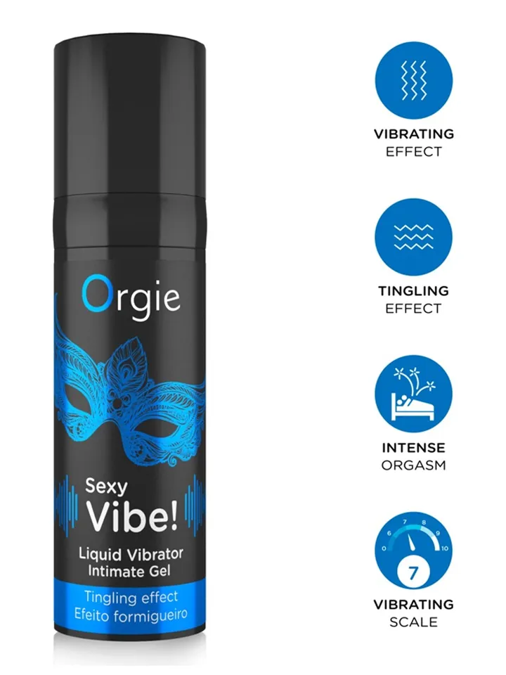 Orgie Sexy Vibe! Liquid Vibrator 15 ml - Stimuliuojantis papildas vyrams 2 [full]
