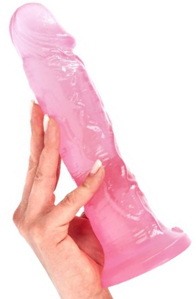 Ottavio Dildo Transparent Pink 23 cm - Dildo 2