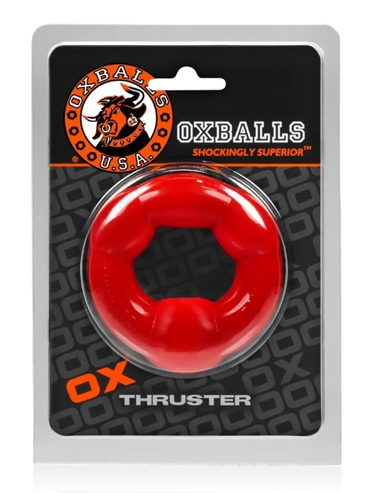 Oxballs Thruster Cock Ring Red - Gaidžio žiedas 2 [full]