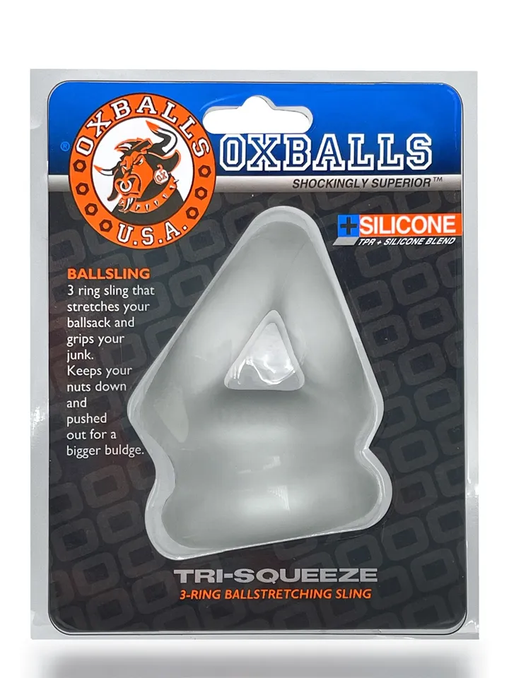 Oxballs Tri-Squeeze Ballstretching Sling Clear Ice - Varpos ir kapšelio žiedai 2 [full]