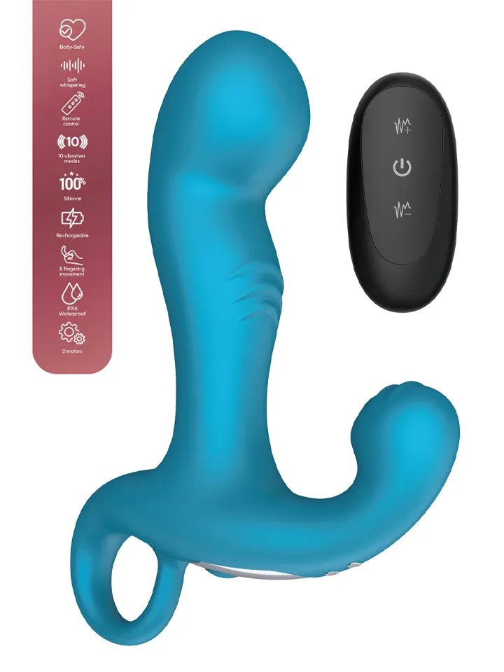 P-spot Tapper Plug Vibrating + Remote - Prostatos stimuliatorius 1 [full]