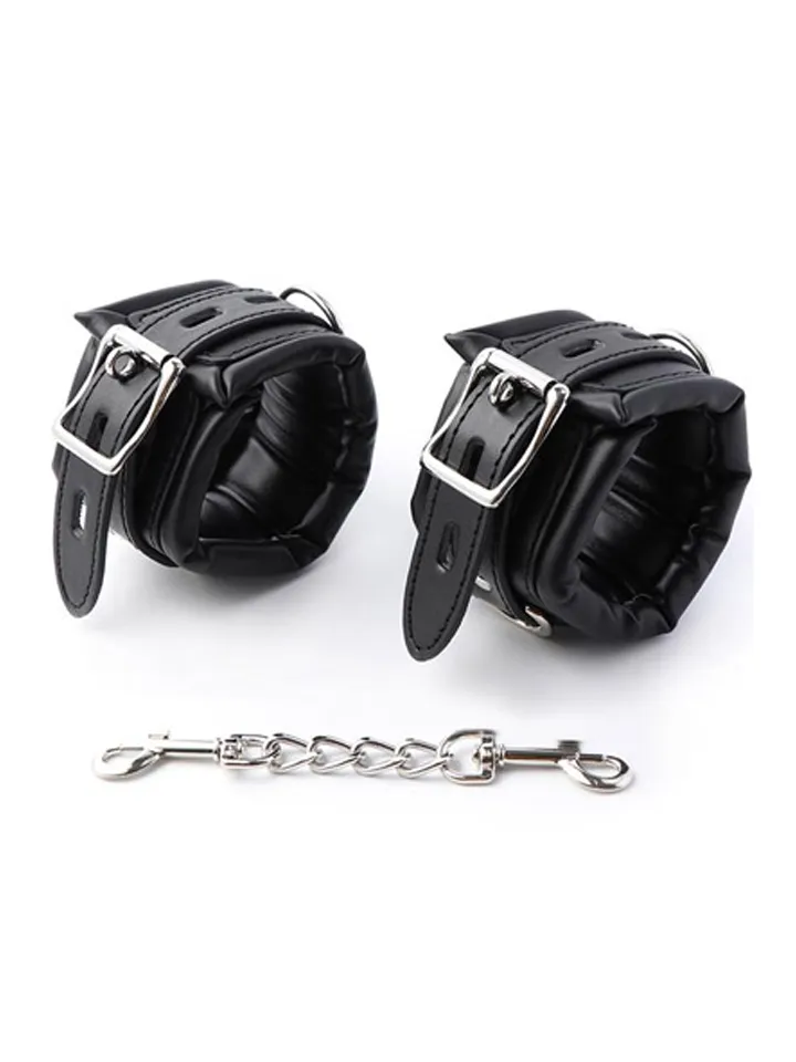 Padded Adjustable Handcuffs Black - Antrankiai 1 [full]