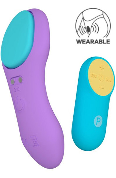 Panty Vibrator With Remote Control Purple - Vibruojančios kelnaitės 1