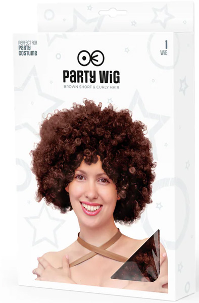 Party Wig Afro Hair Brown - Perukas 2