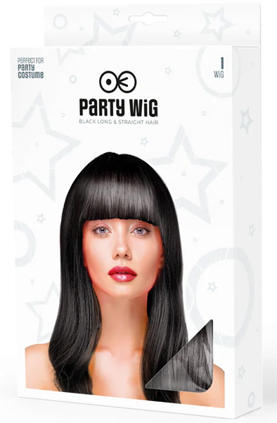 Party Wig Long Straight Black Hair - Perukas 2