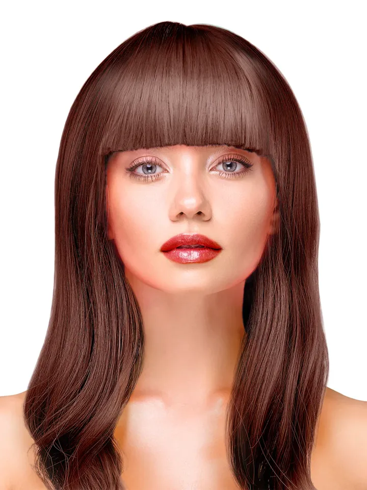 Party Wig Long Straight Brown Hair - Perukas 1 [full]