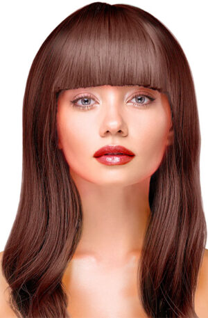 Party Wig Long Straight Brown Hair - Perukas 1