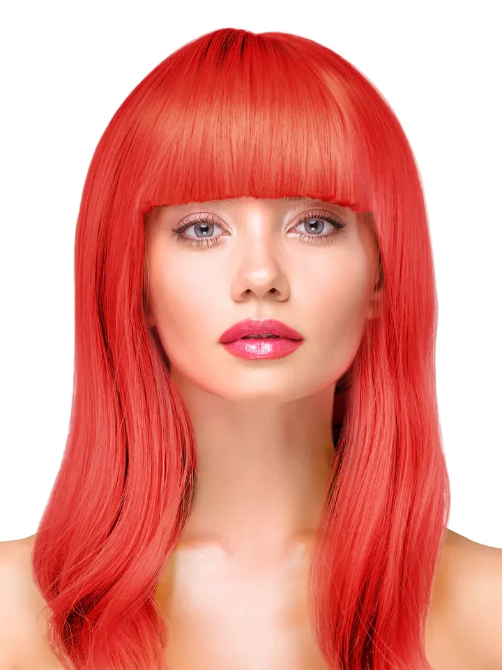 Party Wig Long Straight Red Hair - Perukas 1 [full]