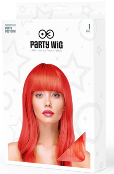 Party Wig Long Straight Red Hair - Perukas 2