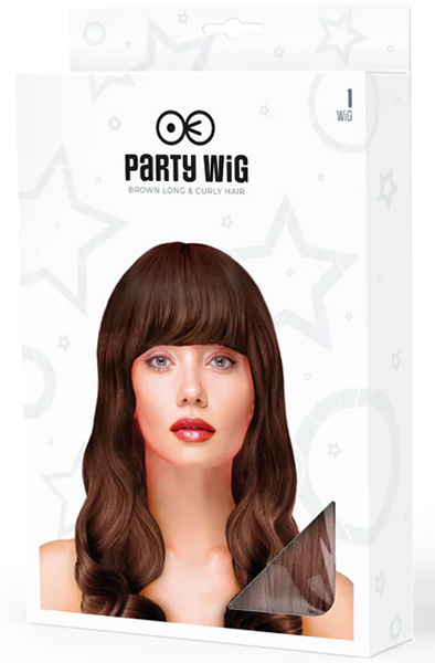 Party Wig Long Wavy Brown Hair - Perukas 2
