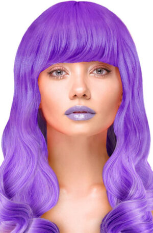 Party Wig Long Wavy Purple Hair - Perukas 1