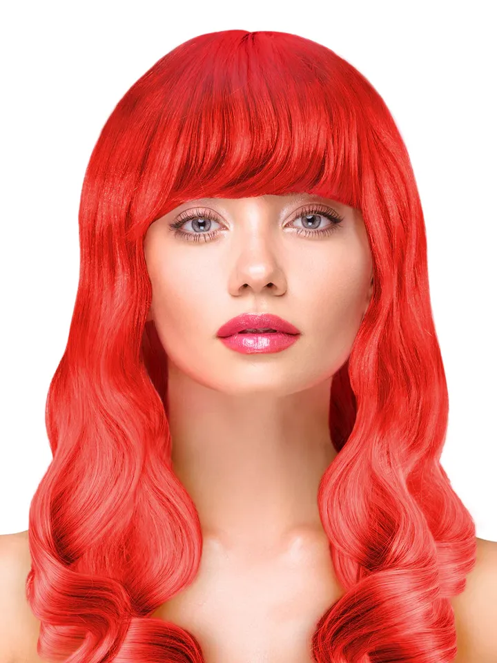 Party Wig Long Wavy Red Hair - Perukas 1 [full]