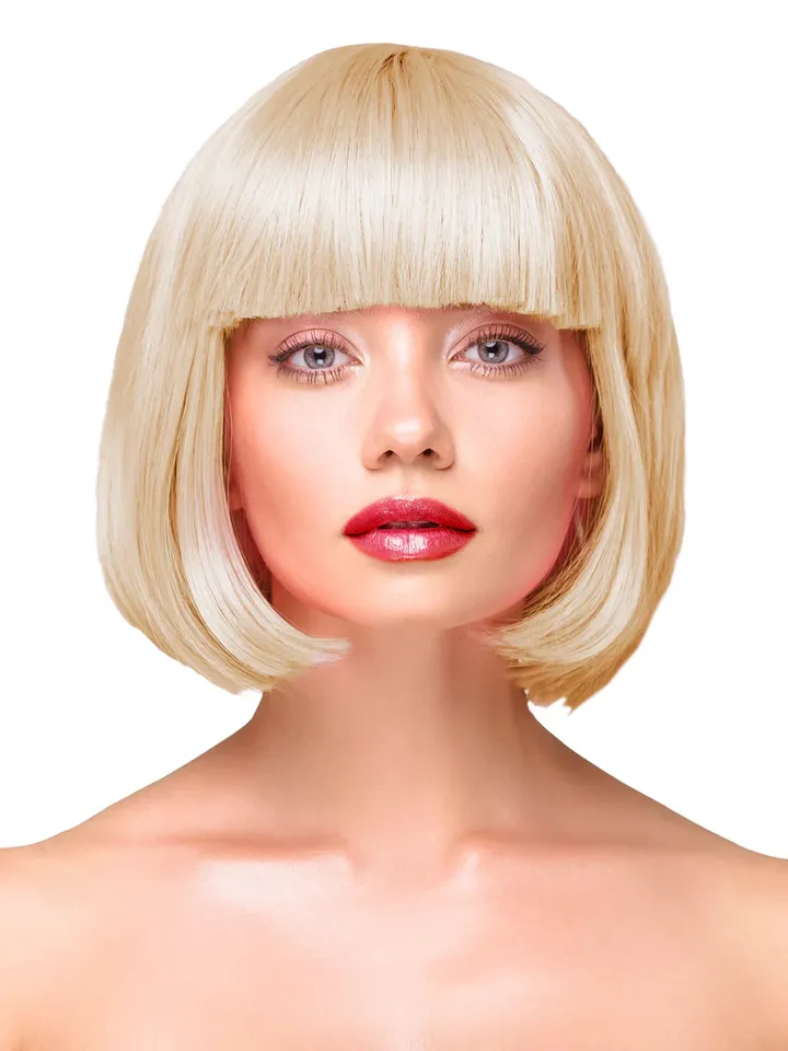 Party Wig Short Straight Blonde Hair - Perukas 1 [full]