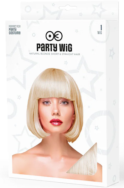 Party Wig Short Straight Blonde Hair - Perukas 2