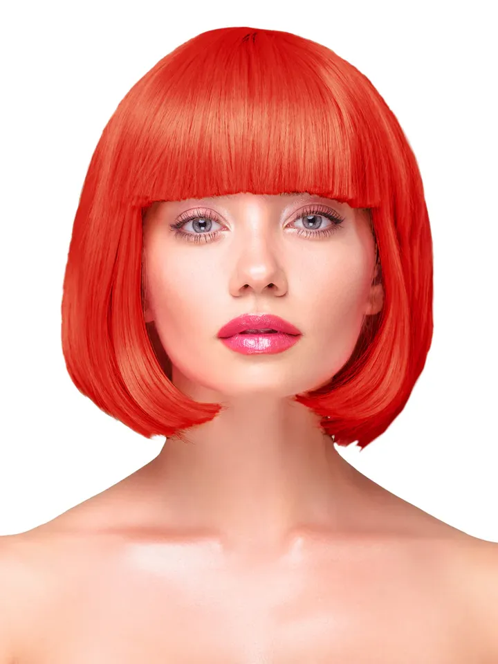 Party Wig Short Straight Red Hair - Perukas 1 [full]