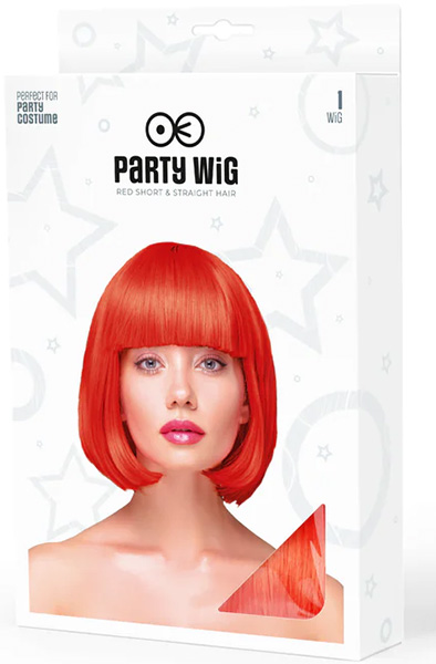 Party Wig Short Straight Red Hair - Perukas 2