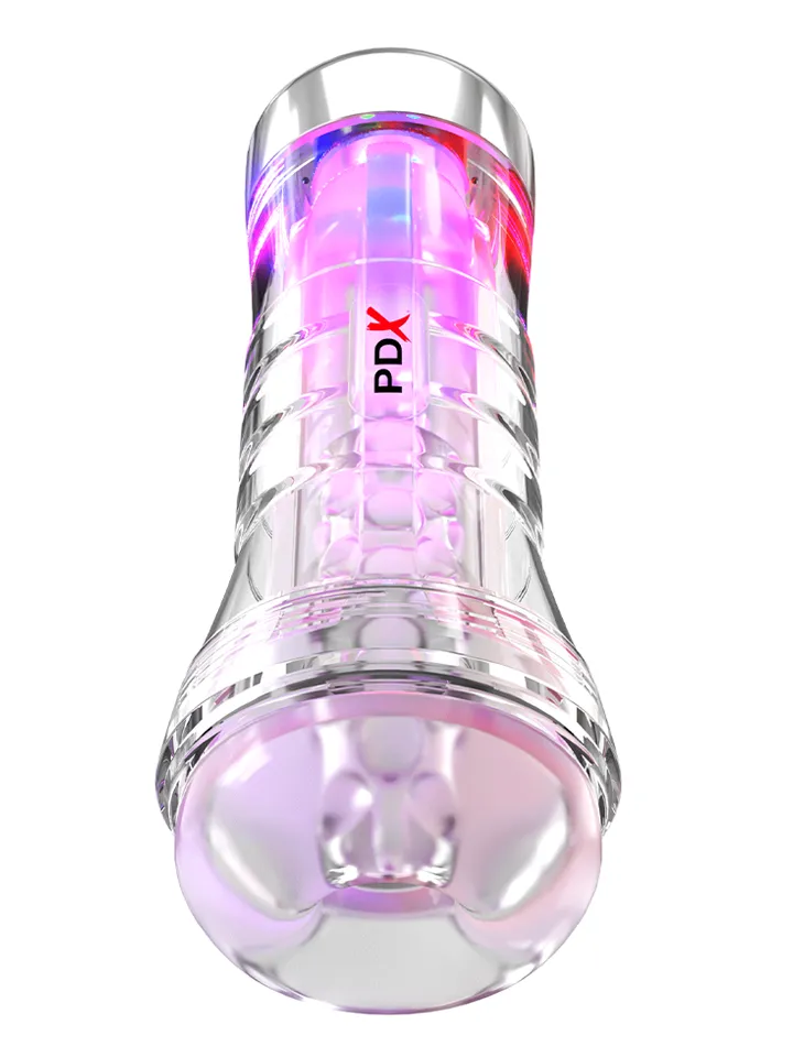 PDX Elite ViewTube XXL See-Thru EZ-Grip LED Stroker - Strokeris 1 [full]
