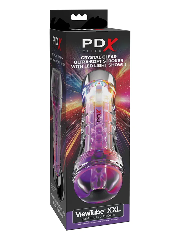 PDX Elite ViewTube XXL See-Thru EZ-Grip LED Stroker - Strokeris 3 [full]