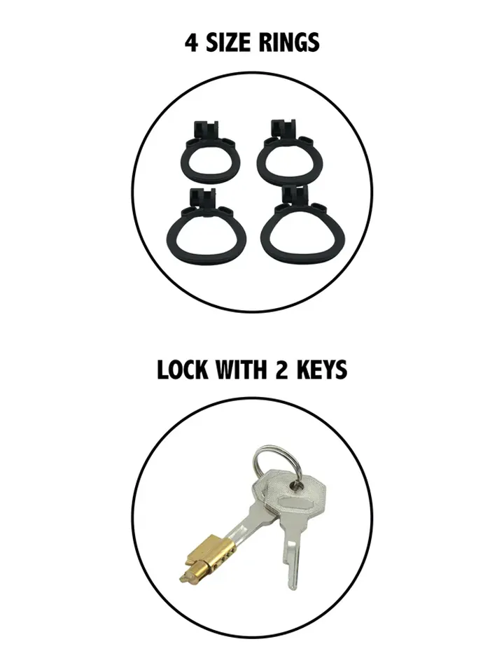 Penis Prison Cock Cage Short - Skaistybės narvas 4 [full]