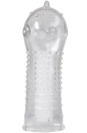 Penis Sleeve With Stimulating Texture Dots & Ribs - Varpos rankovė 1