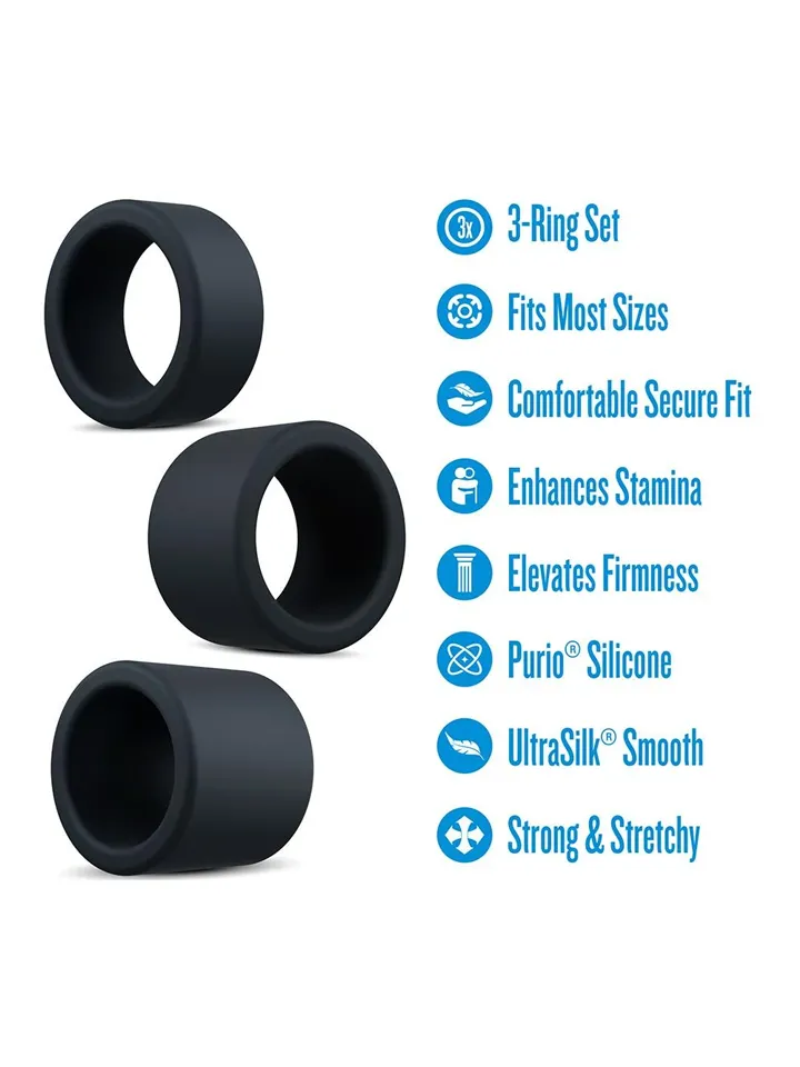 Performance Plus Accelerate Cockring Set - Gaidžio žiedo rinkinys 2 [full]